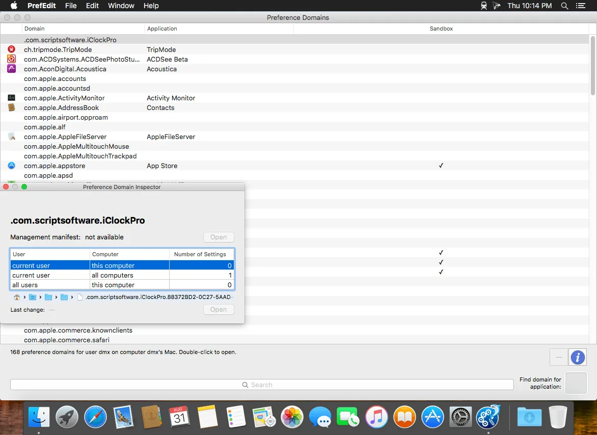 PrefEdit 5.8 full crack for Mac Download — Screenshots 1