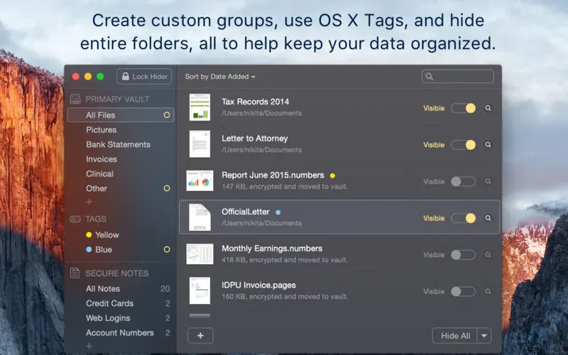 Hides 7.2.0 Cracked for Mac Download — Screenshots 2