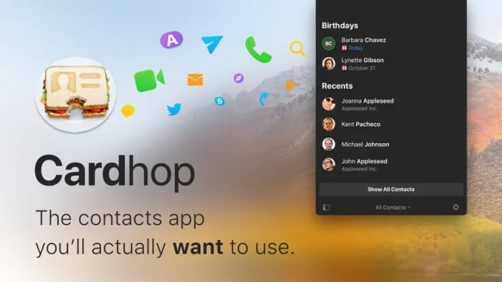 Cardhop v2.4.3 full Crack for Mac Download — Screenshots 1