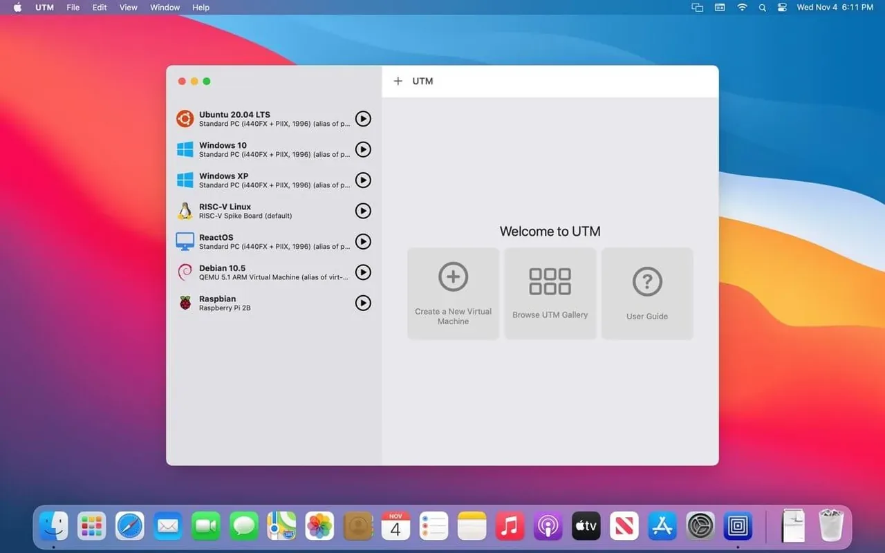 UTM v4.7.4Virtual Machines full Crack for Mac Download — Screenshots 2