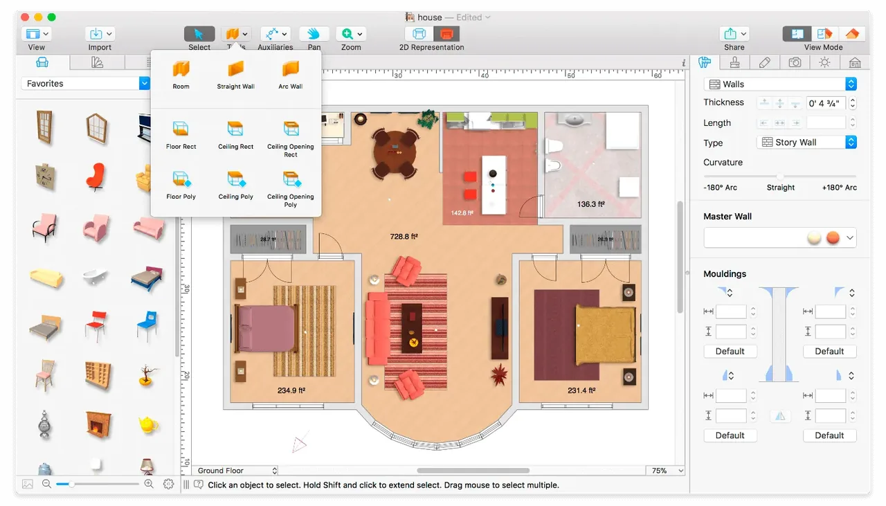Live Home 3D Pro 4.10.3 Cracked for Mac Download — Screenshots 1
