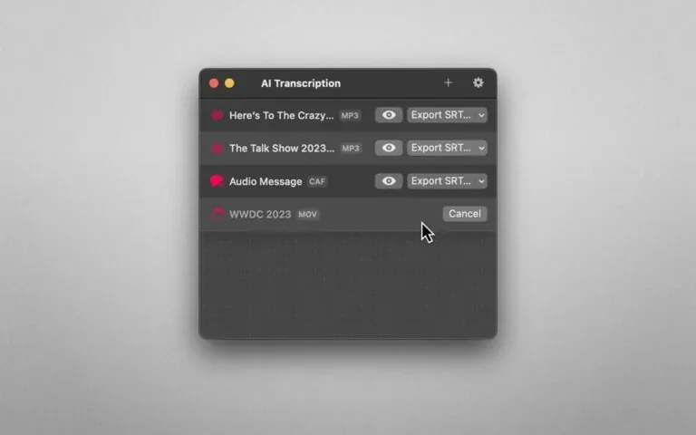 AI Transcription v2.13 Cracked for Mac Download — Screenshots 2