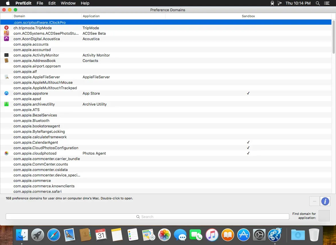 PrefEdit 5.8 full crack for Mac Download — Screenshots 2