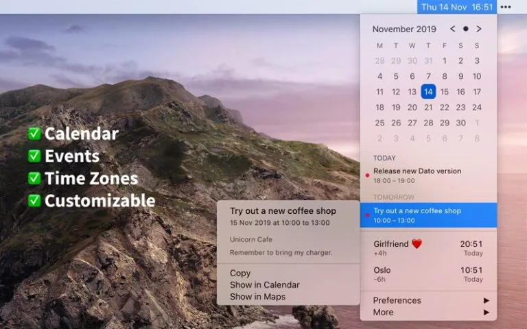 Dato Cracked for Mac Download — Screenshots 1