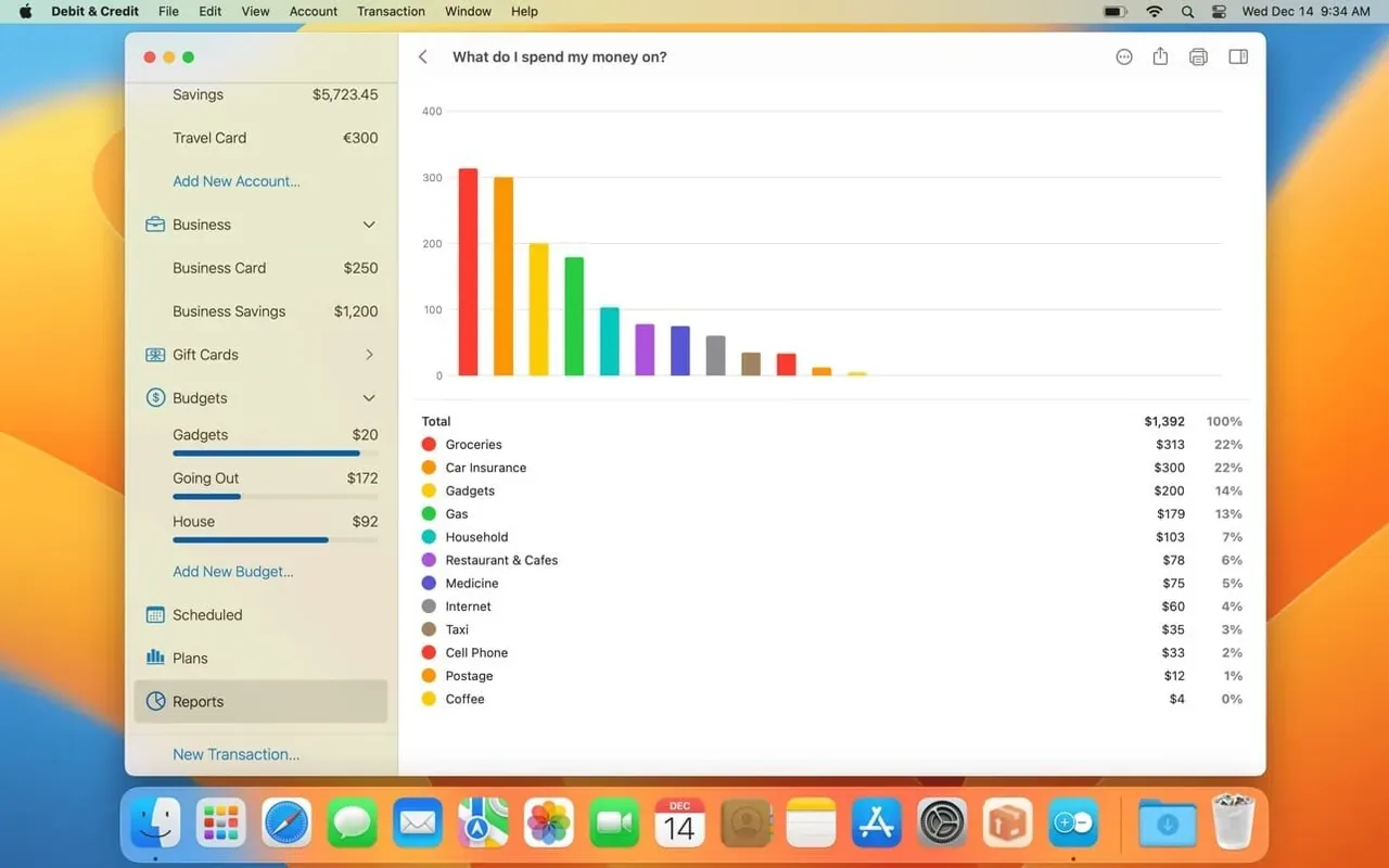 Debit & Credit Premium v7.5.3 full crack for Mac Download — Screenshots 2
