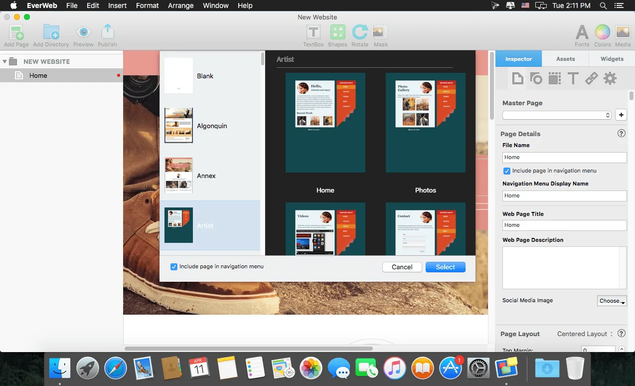 EverWeb Standalone 4.4.3 crack for Mac Download — Screenshots 1