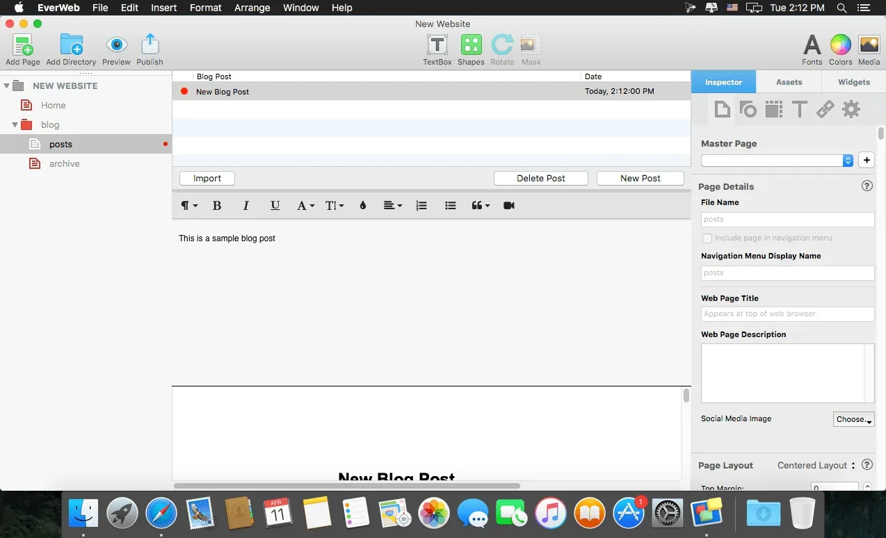 EverWeb Standalone 4.4.3 crack for Mac Download — Screenshots 2
