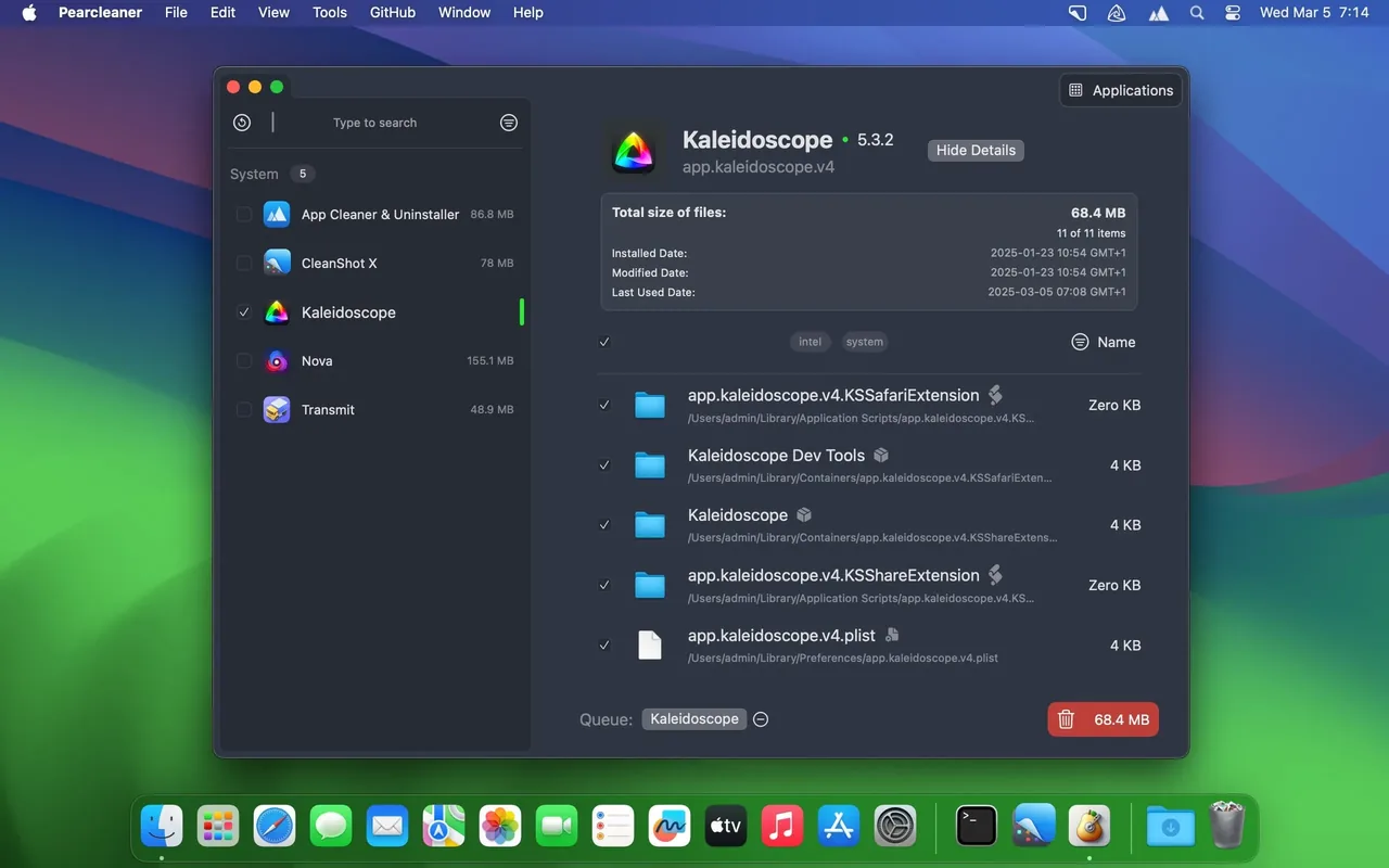 Pearcleaner v 5.4.3 full  Crack for Mac Download — Screenshots 1