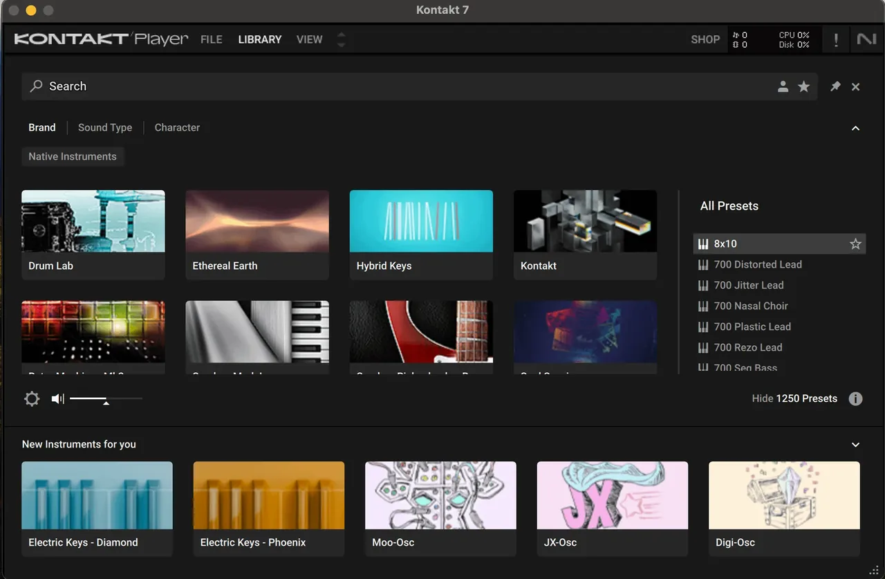 Native Instruments Kontakt 8.7.1 Cracked for Mac Download — Screenshots 1