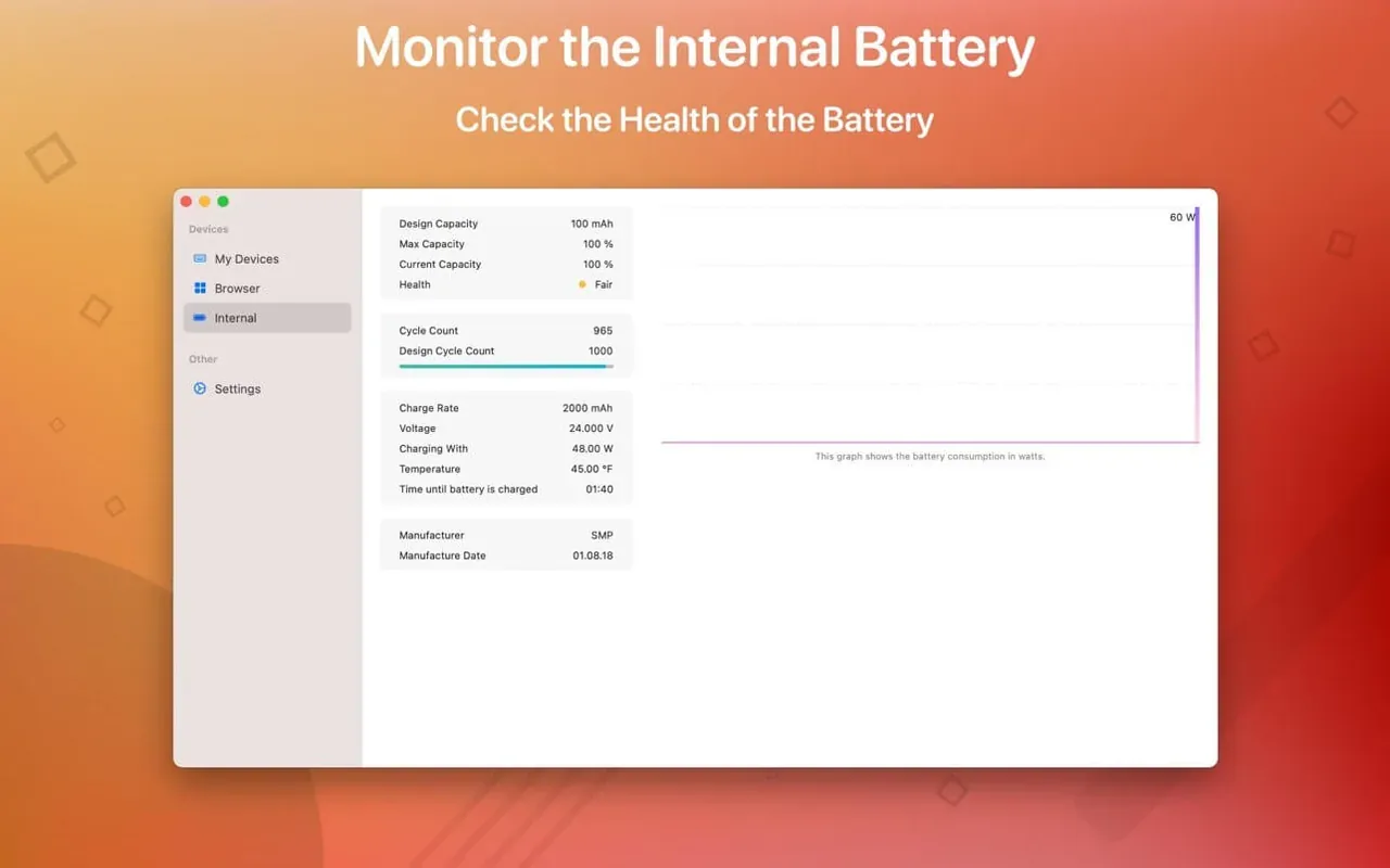 Magic Battery 9.1.0 full crack for Mac Download — Screenshots 2