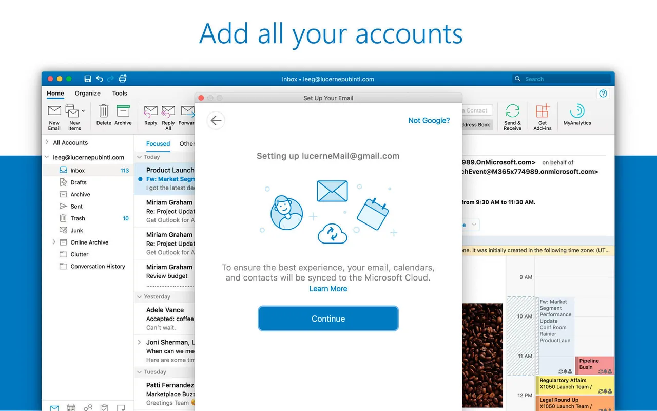 Microsoft Outlook v16.102 crack for Mac download — Screenshots 1