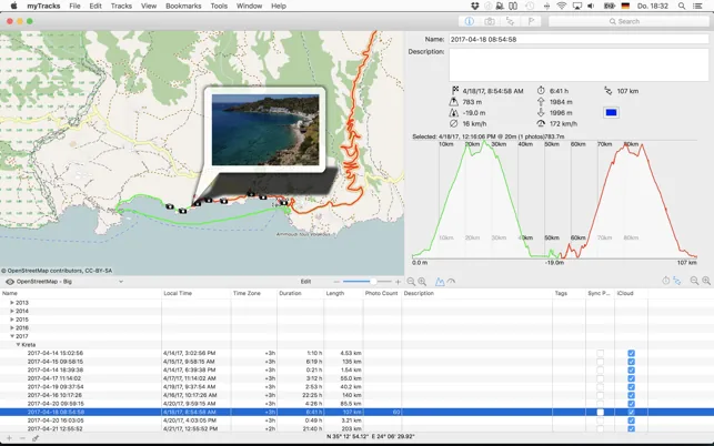 myTracks 4.4.5 Crack for Mac Download — Screenshots 1