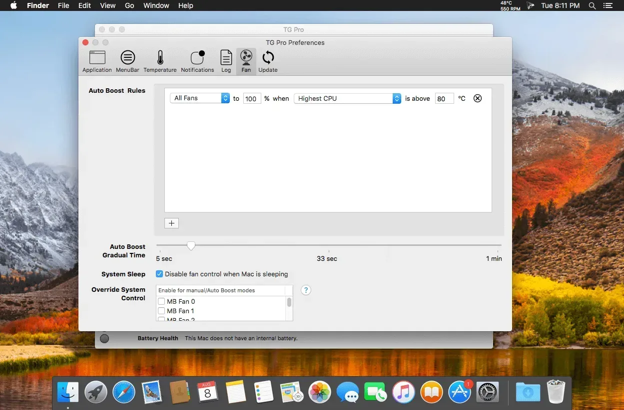 TG Pro (Temperature Gauge Pro) v2.98 Cracked for Mac Download — Screenshots 2
