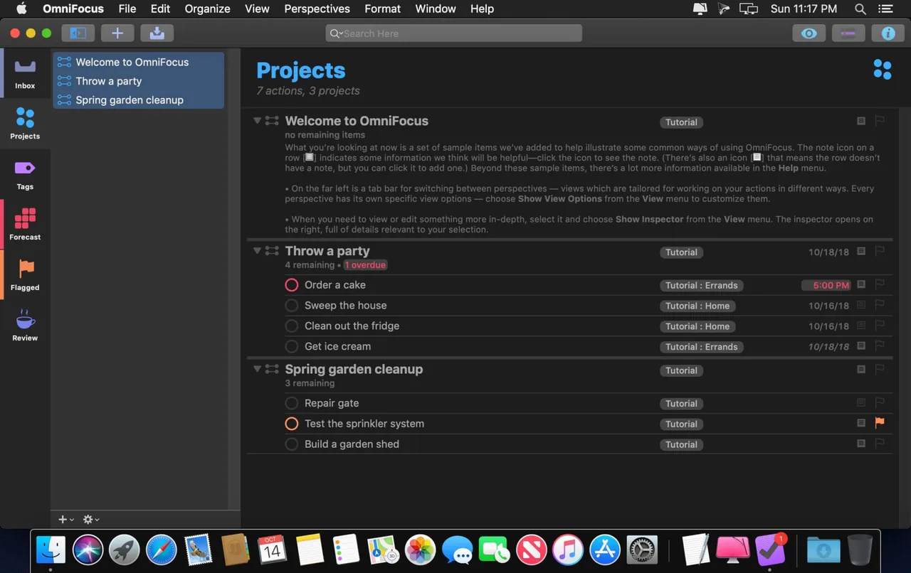 OmniFocus Pro v4.8.4 Cracked for Mac Download — Screenshots 1
