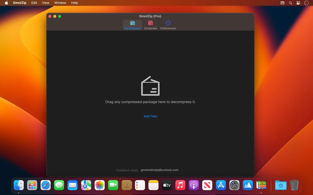 OmniZip – Universal Extractor Pro 2.4.0 full  Crack for Mac Download — Screenshots 1