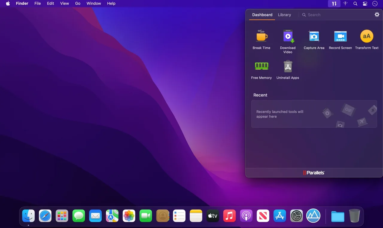Parallels Toolbox v7.1.1.4366 Business Edition full Crack for Mac Download — Screenshots 1