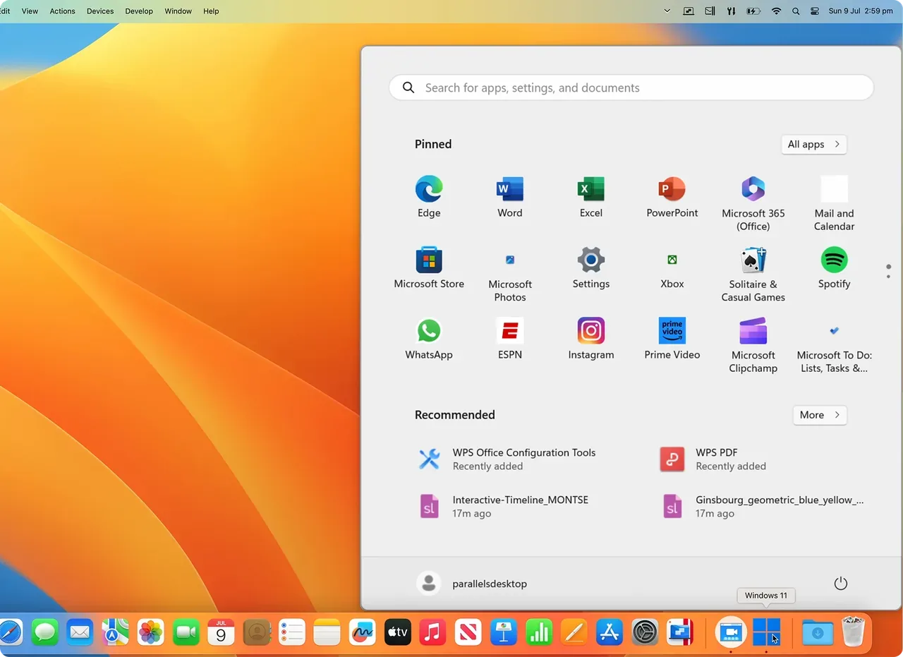 Parallels Desktop v26.0.0-57236 full crack for mac Download — Screenshots 4