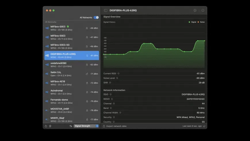 WiFiRadar Pro v5.1 Cracked for Mac Download — Screenshots 1