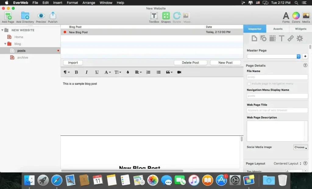 EverWeb Standalone v4.4.3 full Crack for Mac Download — Screenshots 2