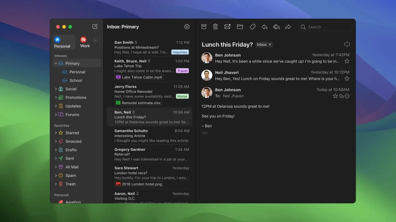 Mimestream 1.8.3 cracked for MacOs Download — Screenshots 1