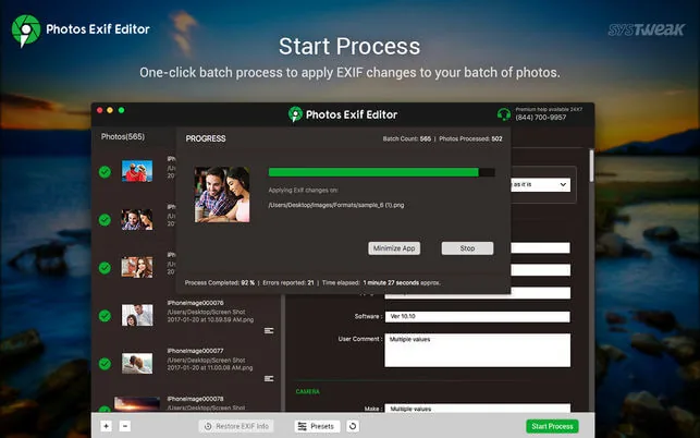 Photos Exif Editor v2.5.4 Cracked for Mac Download — Screenshots 1