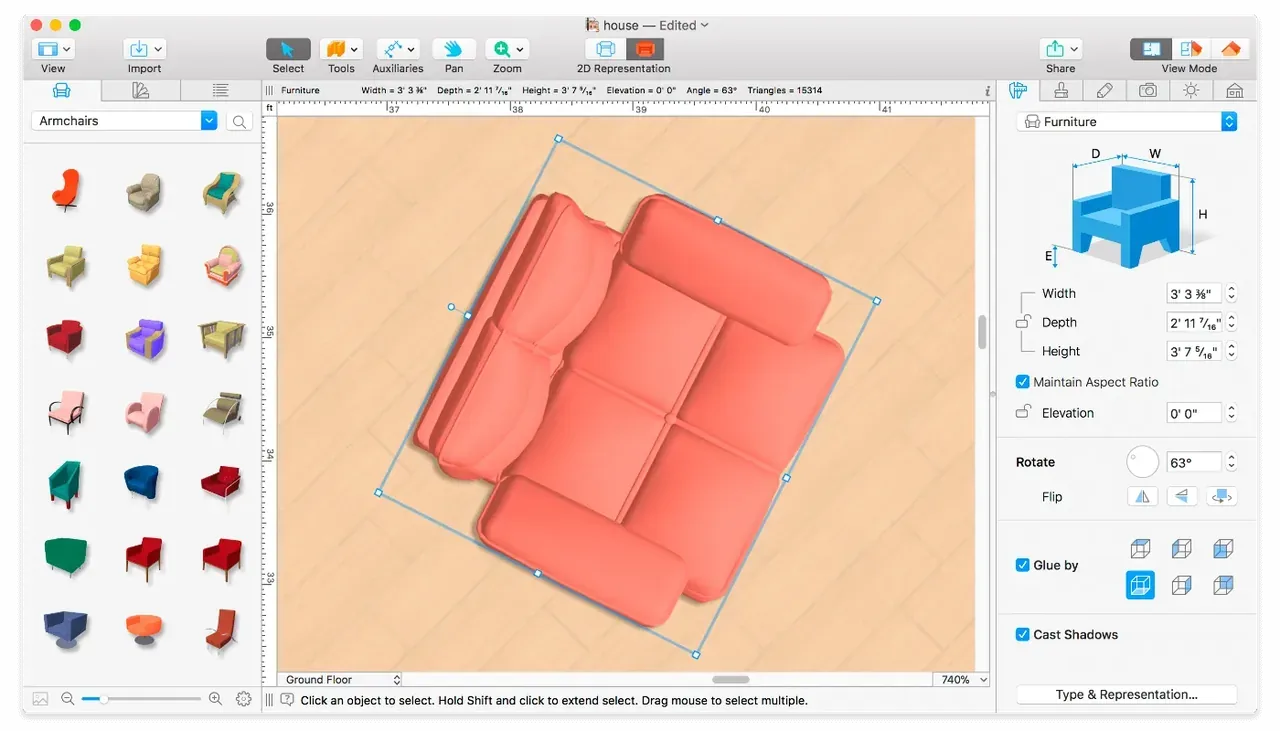 Live Home 3D Pro 4.10.3 Cracked for Mac Download — Screenshots 2