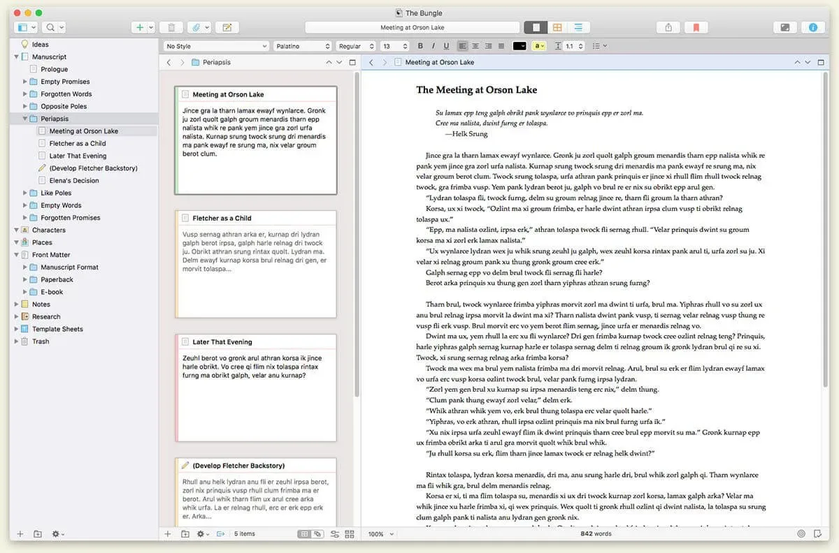 Scrivener 3.5.0 Cracked for Mac Download — Screenshots 1