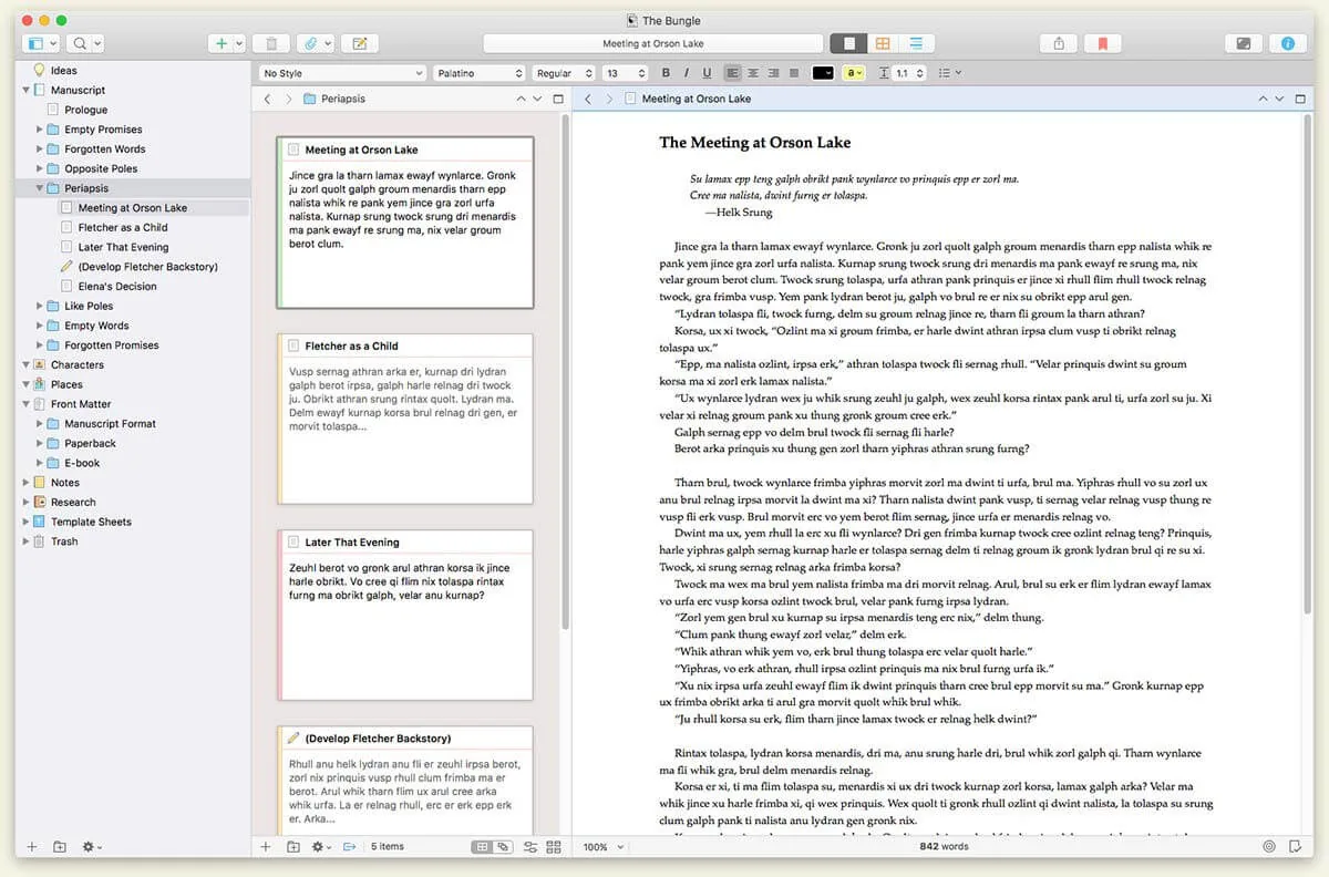 Scrivener 3.5.1 full  crack for Mac Download — Screenshots 1