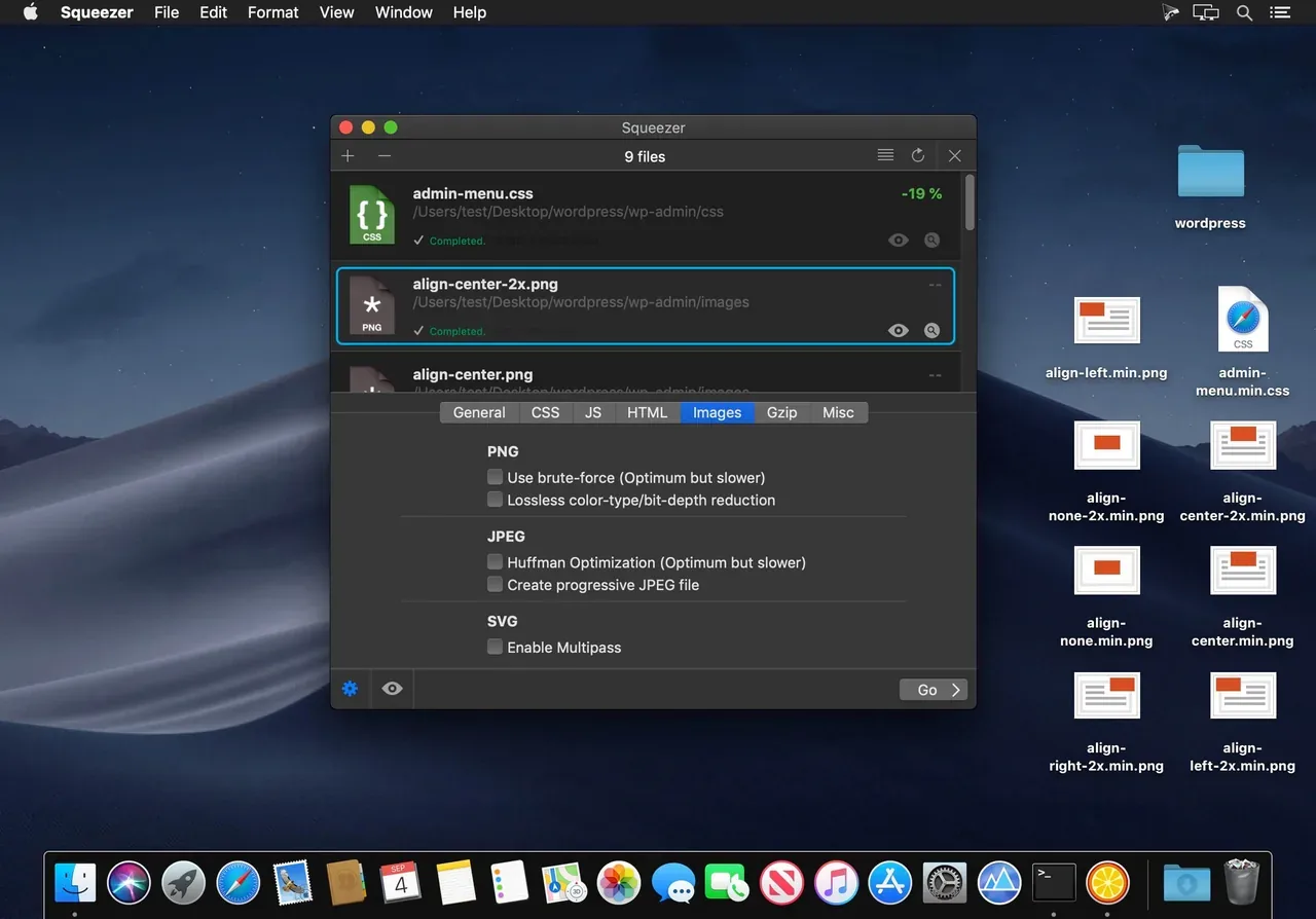 Squeezer v2.9.4 crack for Mac Download — Screenshots 2
