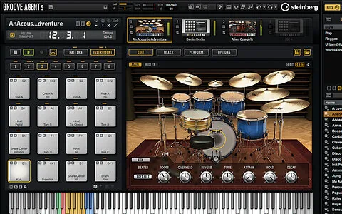 Steinberg GrooveAgent 5 v5.2.30 Cracked for Mac Download — Screenshots 1