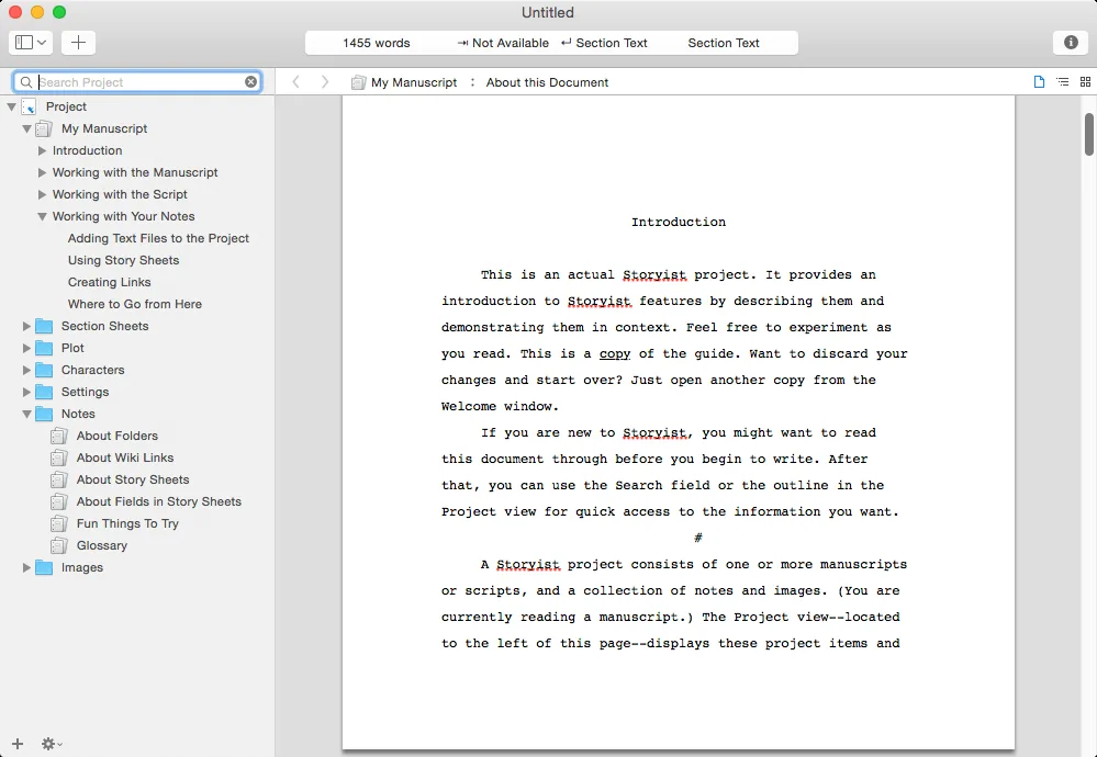 Storyist v4.4.0 full  crack for Mac Download — Screenshots 1