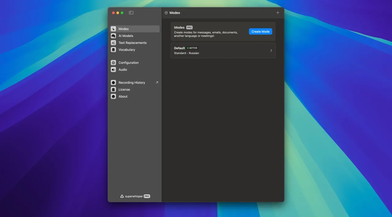 superwhisper v2.6.0 Cracked for Mac Download — Screenshots 1