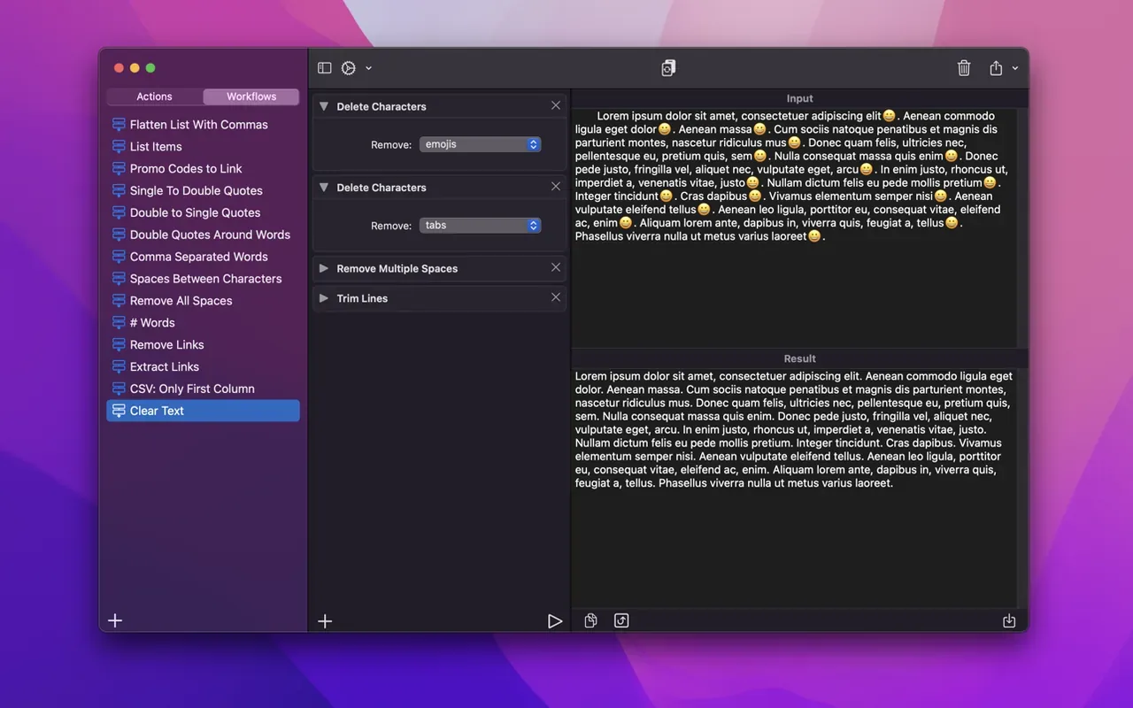 Text Workflow 2.3.0 Cracked for Mac Download — Screenshots 2