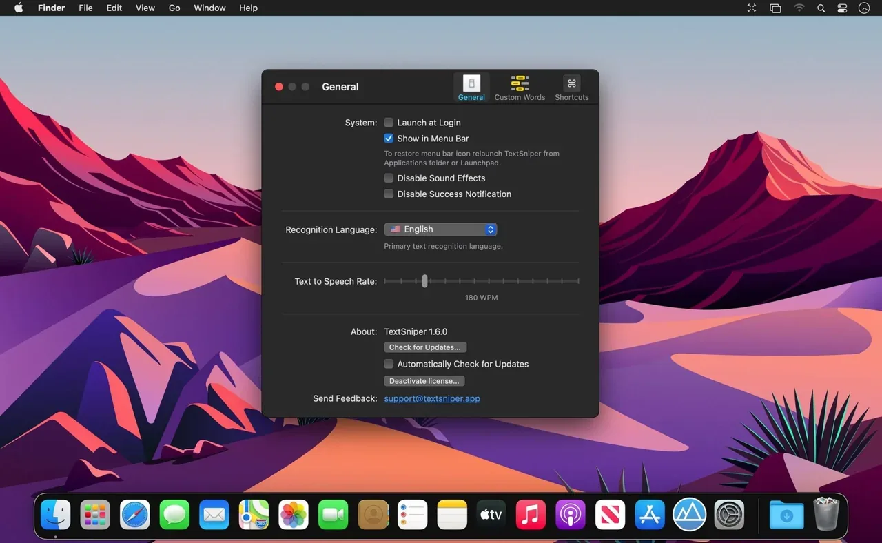 TextSniper 1.12.0 crack for Mac Download — Screenshots 2