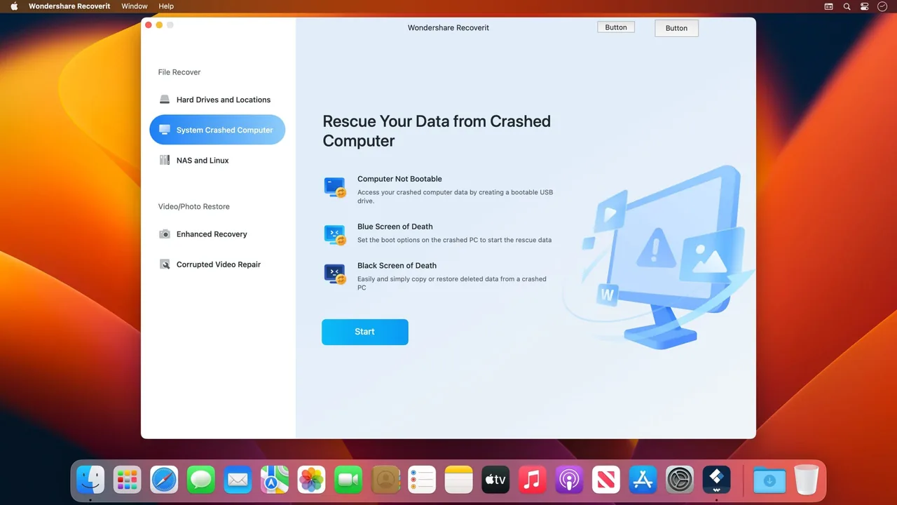 Wondershare Recoverit 14.0.3.13 full crack for Mac Download — Screenshots 1