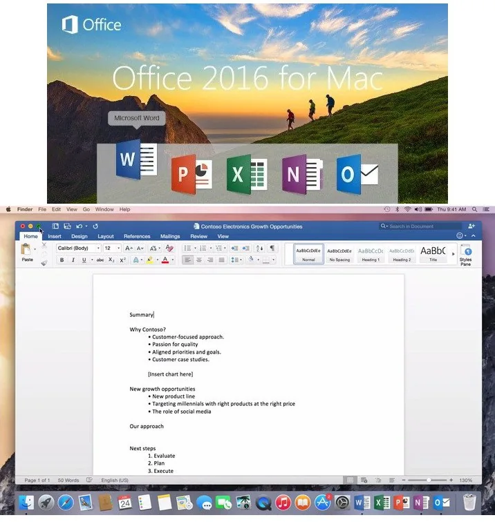 Microsoft Office For Mac 2016 15.22 +cracked for MacOs Download — Screenshots 1
